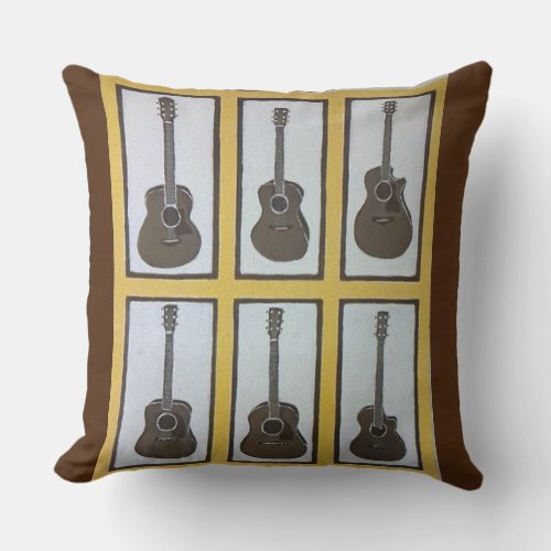 Pillow for guitar enthusiasts _ original srtwork