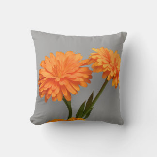 Pillow for orang color flowers design 