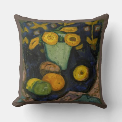pillow for the sofa with floral painting