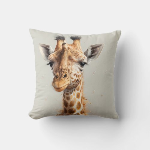 pillow, giraffe, throw pillow