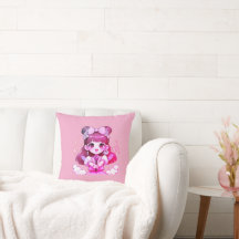 pillow girl kpop singer drawing