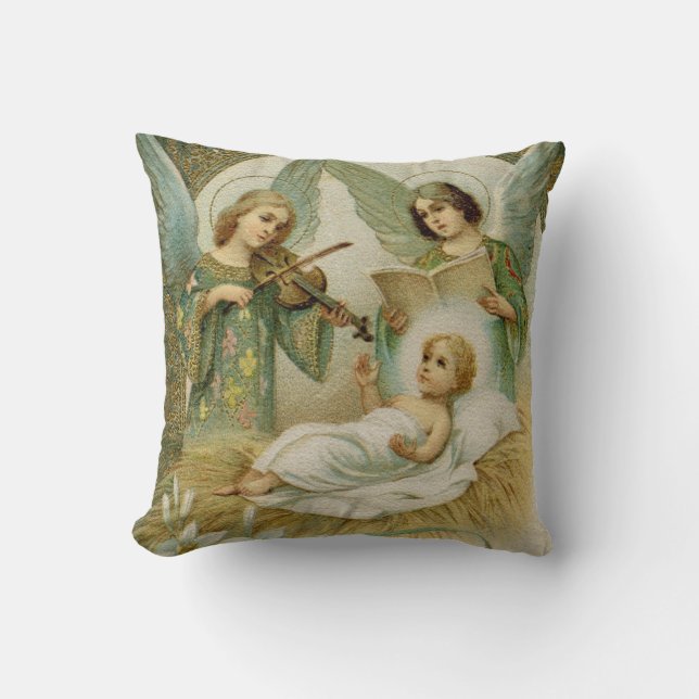 Pillow: Gloria in Excelsis Deo Throw Pillow (Front)