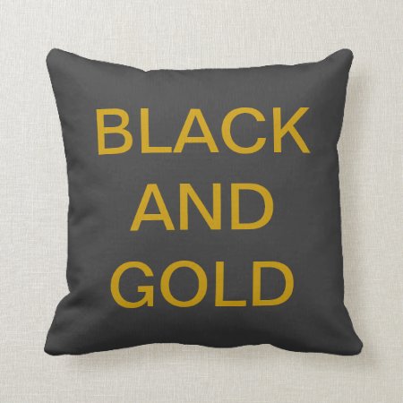 Pillow Go Steelers Black And Gold