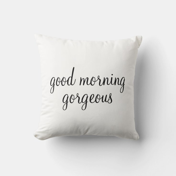 Pillow | His - Good Morning (Style 1) | Zazzle