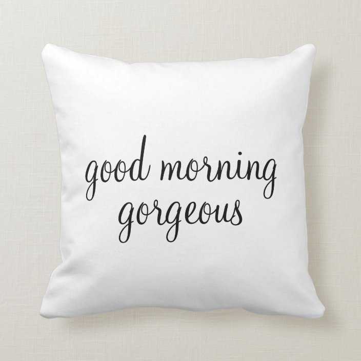 Pillow | His - Good Morning (Style 1) | Zazzle.com