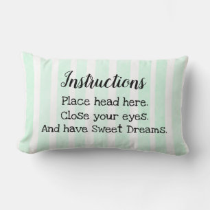 Pillow Instruction, Sweet Dreams