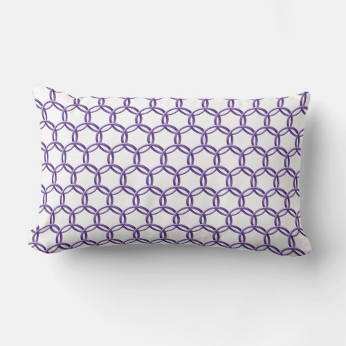 Pillow _ Interlocking Purple Rings