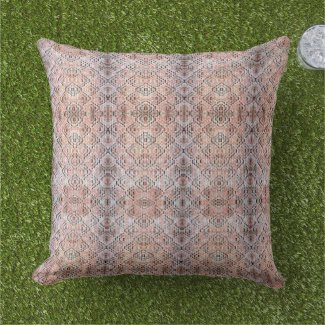 Pillow - Kaleidoscopic Red Bricks