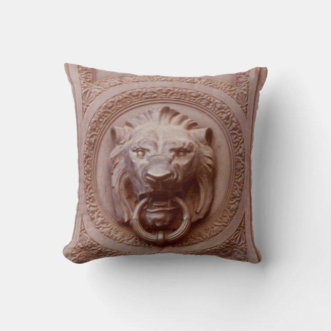 Pillow - Lion's Head Door Knocker (Front)