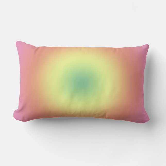 Pillow (lumbar) - Rainbow Circle (Front)