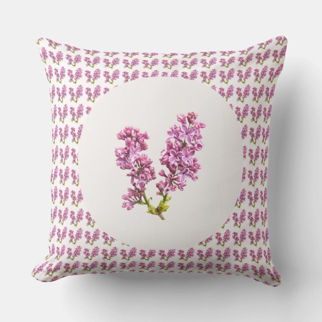 Pillow - Multiple Lilacs (Front)