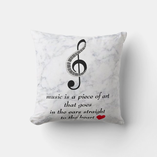 pillow music cute (Front)