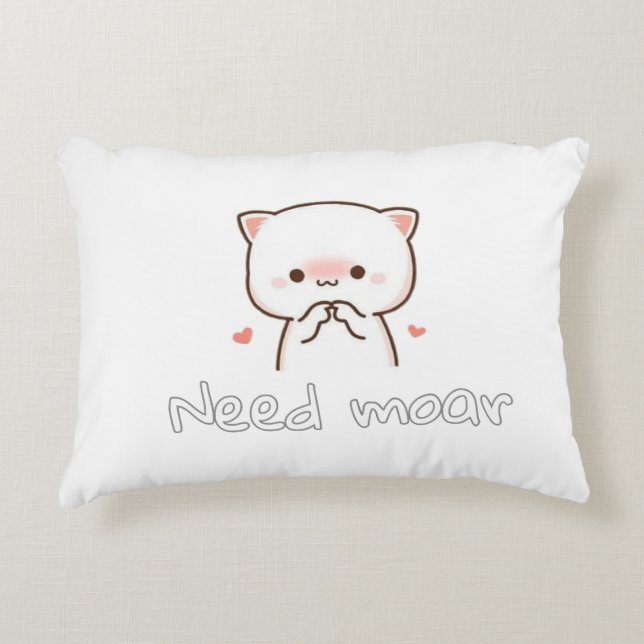 Pillow of Realistic Cat – Need Moar Calm (Front)