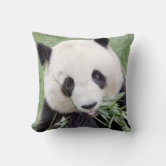 The Giant Panda Humming a Song Throw Pillow