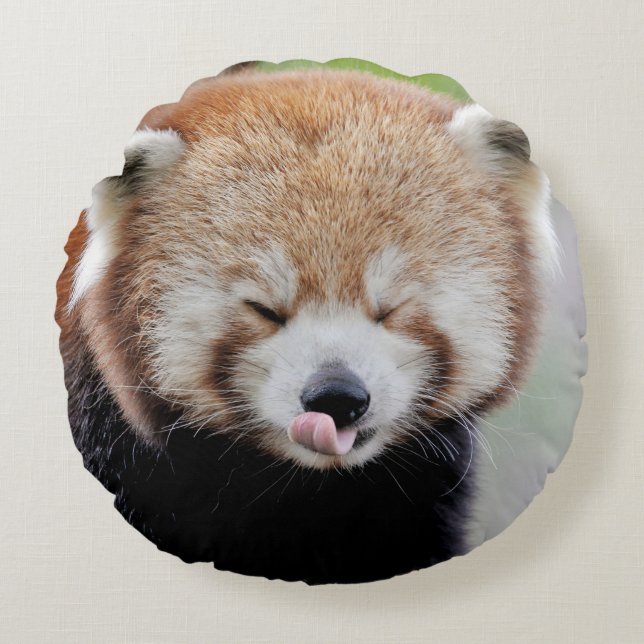 Pillow photo red panda. (Front)