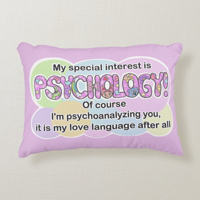 Pillow Psychology Love Language (ADHD, Autistic) (Front)