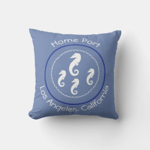 Pillow - Sea Horses and Home Port