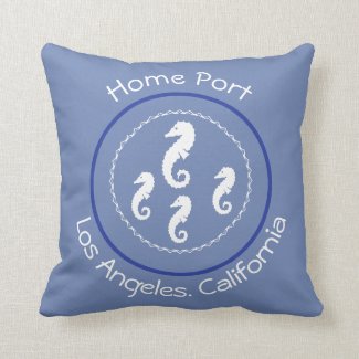 Pillow - Sea Horses and Home Port
