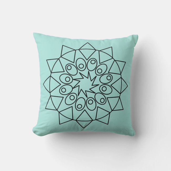 Pillow - Simple Mandala Design to Color