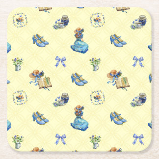 pillow square paper coaster