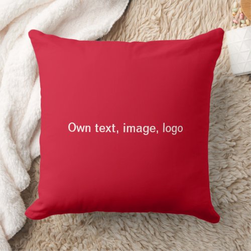Pillow Square Polyester uni Red_Green