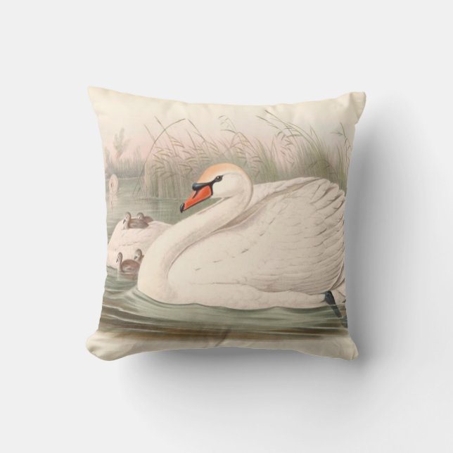 Pillow Swans symbolize love (Front)