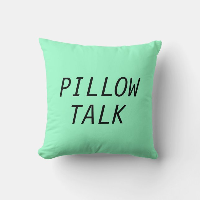 Pillow Talk, throw pillow (Front)