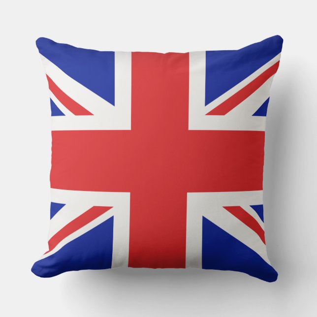 Pillow-Throw Pillow-British Flag Throw Pillow (Front)