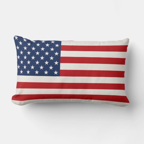 Pillow_Throw Pillow_USA Flag Lumbar Pillow