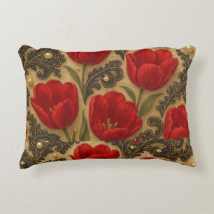 Pillow Tulips and Lace DESIGN
