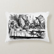 Pillow Vintage illustration Alice in Wonderland