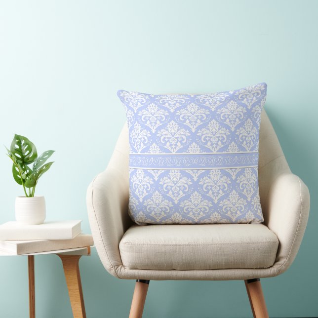 Pillow - Wedgewood Blue Damask (Chair)