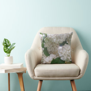 Pillow - White Hydrangea