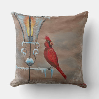 Pillow Winter Bird