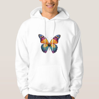 Pillow with a colorful Butterfly design. Hoodie