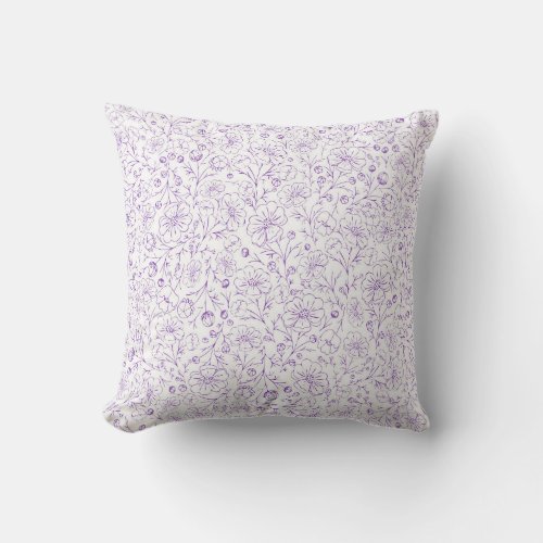 Pillow with a nice floral print
