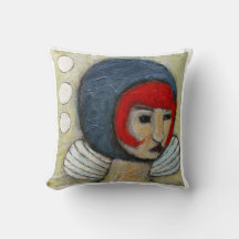 Pillow with a pictorial motif of Elke Scheu