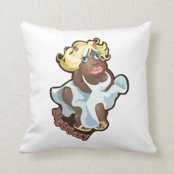 Pillow  With Funny Hippo Character. by Taniastore at Zazzle