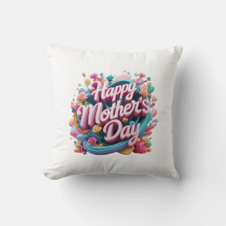pillow with mother's day theme design