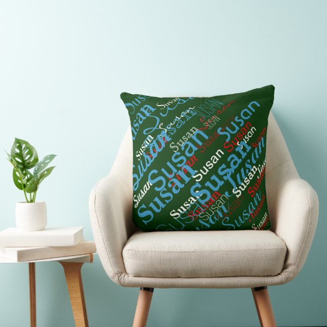Pillow with Personalized Name (Chair)