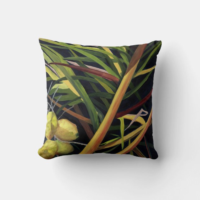 Pillow with Tropical Design (Front)