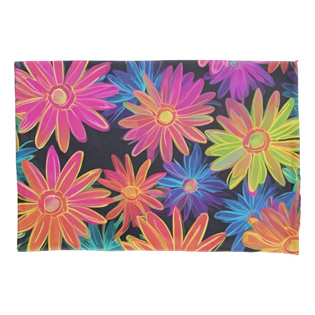Pillowcase Bright Wildflowers  (Front)