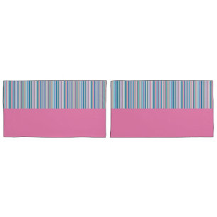 Pillowcase Coves - Candy Stripes Powder Pink