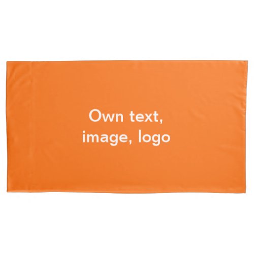 Pillowcase King Size Single uni Orange