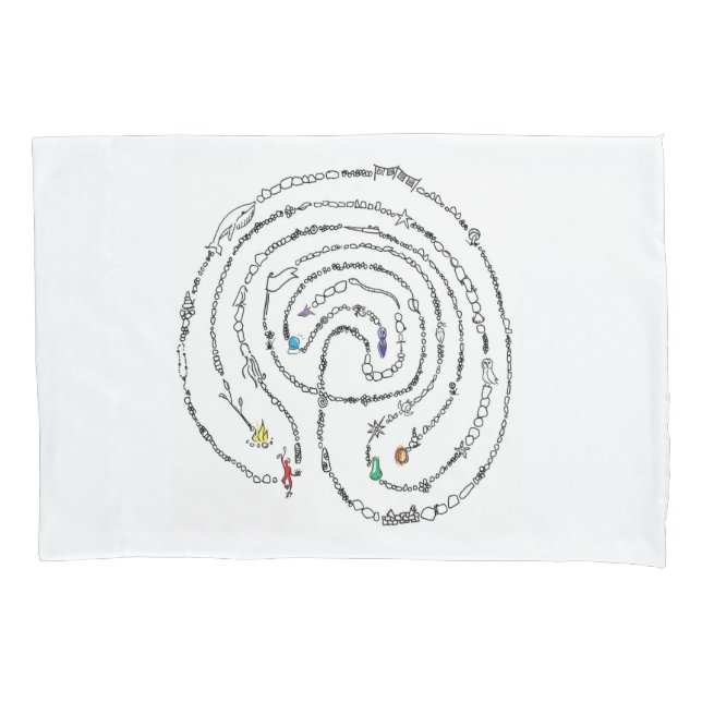 Pillowcase Labyrinth + Mystica (Front)