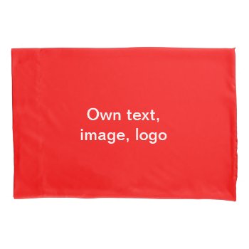 Pillowcase Standard Size Single Uni Red by Oranjeshop at Zazzle