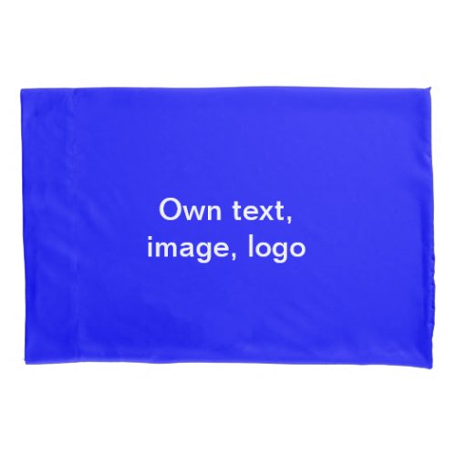 Pillowcase Standard Size Single uni Royal Blue