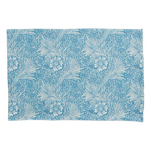 Pillowcase with Blue  White Floral Pattern