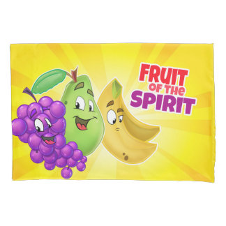 Pillowcase with fruit of the spirit cartoon