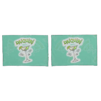 PILLOWCASES - DAIQUIRI RECIPE COCKTAIL ART
